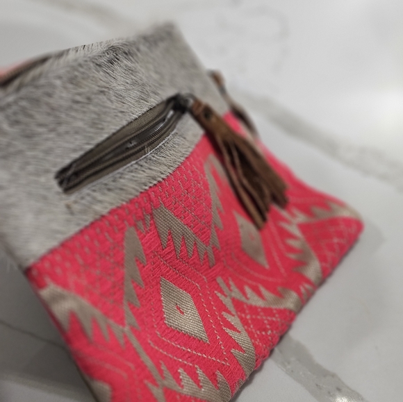 Cowhide Mayra Clutch/Wristlet - Picture 2 of 4